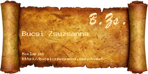 Bucsi Zsuzsanna névjegykártya