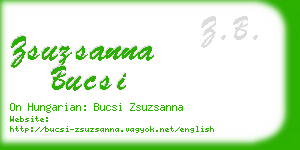 zsuzsanna bucsi business card